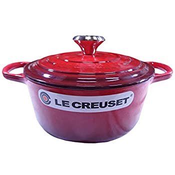 【中古】【輸入品・未使用】ル・クルーゼ/ルクルーゼ(Le Creuset) 両手鍋 ココットロンド 21177-18cm レッド 06 (つまみシルバー) [並行輸入品]｜ムジカ＆フェリーチェ店