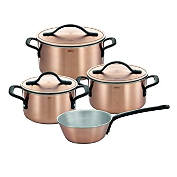 【中古】【インポート品・未当て嵌める】(Pot set) - Rosle Cookware Set Chalet%ｶﾝﾏ% Copper%ｶﾝﾏ% Set of 4