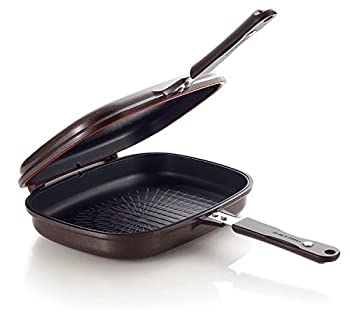 【中古】【輸入品・未使用】Happycall Titanium Nonstick Double Pan%ｶﾝﾏ% Omelette Pan%ｶﾝﾏ% Flip Pan%ｶﾝﾏ% Square%ｶﾝﾏ% Dishwasher Safe%ｶﾝﾏ% PFOA-free%ｶﾝﾏ% Brown (Jumb