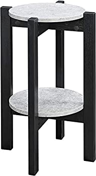 【中古】【輸入品・未使用】Convenience Concepts Newport Medium Plant Stand%ｶﾝﾏ% Faux Cement/Black 141［並行輸入］｜ムジカ＆フェリーチェ店