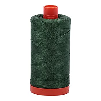 【中古】【インポート品・未当て嵌める】Aurifil Mako 綿織物糸 無地 50wt 1422yd 松