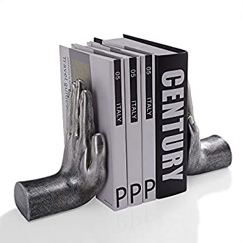 【中古】【輸入品・未使用】Danya B Antique Silver %ダブルクォーテ%Hands%ダブルクォーテ% Bookend Set of 2|ムジカ&フェリーチェ店