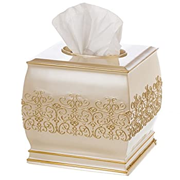 【中古】【インポート品・未当て嵌める】[創造的仙]Creative Scents Shannon Tissue Box Cover Square%ｶﾝﾏ% Decorative Bath Tissues Paper Napkin Holder [並行輸入品]