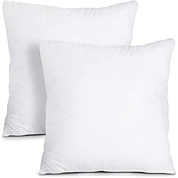 【中古】【インポート品・未当てはめる】かざり付ける的な枕差しはさむ（2風呂敷き包み、白） - 真四角18x18ソファベッドピロー - 無何有の郷寝具（綿）による室内枕