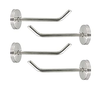 【中古】【輸入品・未使用】NELPLA壁取り付けフック 艶消しステンレス製 頑丈 ロングノーズタイプ キッチン/ベッドルーム/リビングルーム/バスルーム/クローゼットにフィッ