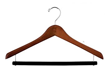 【中古】【輸入品・未使用】NAHANCO 2017CHFB Deluxe Wooden Concave Suit Hanger%ｶﾝﾏ% 17%ﾀﾞﾌﾞﾙｸｫｰﾃ%%ｶﾝﾏ% Velvet Pant Bar%ｶﾝﾏ% Walnut (Pack of 40) 141［並行輸入］ 99,989円