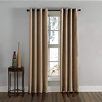 【中古】【輸入品・未使用】Curtainworks 社製 グロメット付きカーテンパネル Lenox 144%ﾀﾞﾌﾞﾙｸｫｰﾃ% ブラウン 1Q806304TP