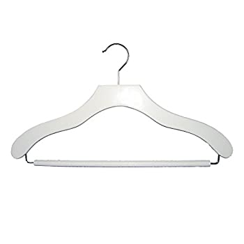 【中古】【インポート品・未当てはめる】NAHANCO 200721WHU AHANCO Wooden Suit Hangers -%ﾀﾞﾌﾞﾙｸｫｰﾃ%Contemporary Series%ﾀﾞﾌﾞﾙｸｫｰﾃ% - 17%ﾀﾞﾌﾞﾙｸｫｰﾃ% White Finish - Home Use (Pack o