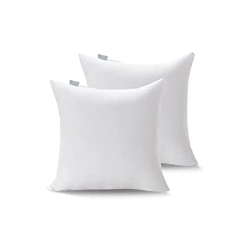 【中古】【輸入品・未使用】Acanva ベーシック ポリピロー インサート フォーム シャム クッション 正方形 長さ16インチ x 幅16インチ 2個セット