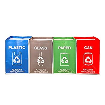 【中古】【輸入品・未使用】Separate Recycling Waste Bin Bags for Kitchen Office in Home - Recycle Garbage Sorting Bins Organiser Waterproof Baskets Compartment Co