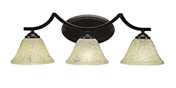 【中古】【輸入品・未使用】Toltec照明Zilo 3ライトBath Bar with 7?%ダブルクォーテ%イタリア大理石ガラス|ムジカ&フェリーチェ店