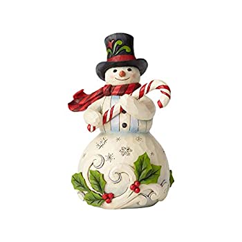 【中古】【輸入品・未使用】ENESCO Snowman Holding Candy Cane 6001477