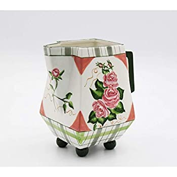【中古】【インポート品・未当て嵌める】Cosmos Gifts 306???01?Romanticローズコレクションセラミックピッチャー8?%ﾀﾞﾌﾞﾙｸｫｰﾃ% H