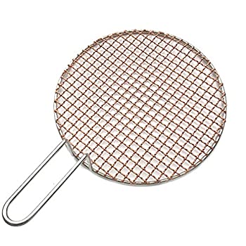 【中古】【輸入品・未使用】InBlossoms 丸形焼き網 天ぷら網 ハンドル付き バーベキュー BBQ用 網 （オールサイズ） グリル 蓋付き用 替え網 ジェスカ丸型バーベキューアミ