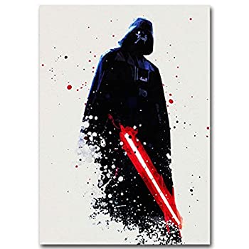 【中古】【輸入品・未使用】水彩スター・ウォーズダース・ベイダー映画キャンバスポスターアートプリント60x80cm [並行輸入品] 11,587円