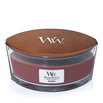 【中古】【インポート品・未当て嵌める】1?x赤いこと木材HearthWick Flame Large Scented Candle by WoodWick by WOODWICK