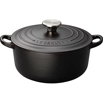 【中古】【インポート品・未当てはめる】ル・クルーゼ ココット・ロンド つや消し黒いこと 20糎 2101-20(1コ入) 介護ホーム＆御厨子所 鍋・フライパン 鍋 [並行輸入品] k1-24147243953-ah