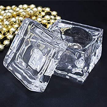 【中古】【輸入品・未使用】ガラス製 小物ケース キャンドルホルダー クリア (H085400 クリア) [並行輸入品]｜ムジカ＆フェリーチェ店