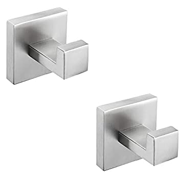 【中古】【輸入品・未使用】Nolimas Bathroom Towel Hook SUS304 Stainless Steel Square Clothes Coat Robe Hooks Cabinet Closet Door Sponges Hanger for Bath Kitchen G｜ムジカ＆フェリーチェ店
