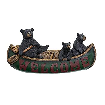 【中古】【インポート品・未当て嵌める】Pine Ridge Welcome Bears インチ Canoe ウォール飾りつけ板