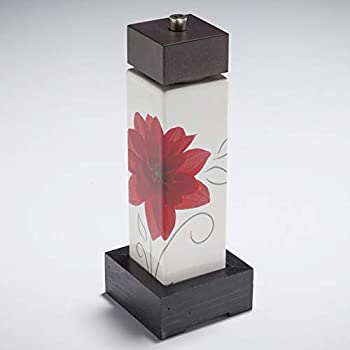 【中古】【輸入品・未使用】[ceramiche VIVA] ペッパーミル 映える真っ赤な花モチーフ 木のスタンド付き (74235 RED) [並行輸入品]