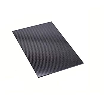 【中古】【輸入品・未使用】LIUHUA カーボン板 3K マット表面 カーボンファイバープレート 100%炭素繊維 積層板 カーボン板 平織-%カンマ%500x600mm%カンマ%8mm|ムジカ&フェリーチェ店