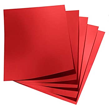 【中古】【インポート品・未当てはめる】Hygloss Products メタリックホイルボードシート 8.5×11in 赤いこと 100枚風呂敷き包み