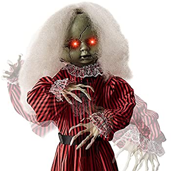 【中古】【輸入品・未使用】Best Choice Products お化け ヒイラギ アニメ ローミングドール ハロウィン デコレーション 小道具ディスプレイ ポーズを取れる腕 光る目 音 フ