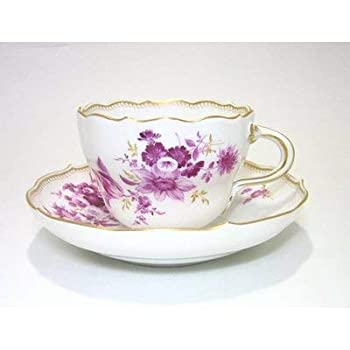 【中古】【インポート品・未当てはめる】マイセン ＦＲＧの花 120422 紫紅色金彩 兼用C/S 582 [並行輸入品]