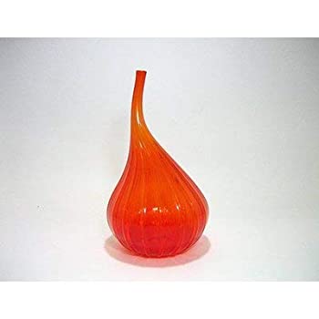 【中古】【輸入品・未使用】サルビアティ ヴェネチアン ドロップス ベースS 22cm オレンジ [並行輸入品]