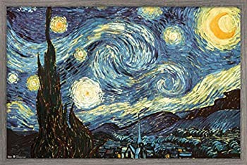 【中古】【輸入品・未使用】Trends International Starry Night Wall Poster%ｶﾝﾏ% 14.725%ﾀﾞﾌﾞﾙｸｫｰﾃ% x 22.375%ﾀﾞﾌﾞﾙｸｫｰﾃ%%ｶﾝﾏ% Barnwood Framed Version 141［並行輸入］