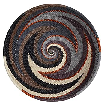 【中古】【輸入品・未使用】Bridge for Africa Fair Trade Zulu 電話ワイヤー 6.5インチ ラウンドボウル グレーミスト