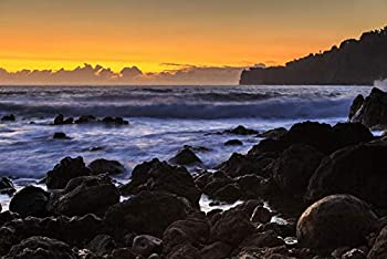 【中古】【輸入品・未使用】Posterazzi PDDUS12SWR0591 Sunrise at Laupahoehoe Beach Park%ｶﾝﾏ% Hamakua Coast%ｶﾝﾏ% Big Island%ｶﾝﾏ% Hawaii Photo Print%ｶﾝﾏ% 18 x 24%ｶﾝﾏ
