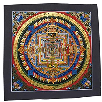 【中古】【輸入品・未使用】アジアン雑貨 ネパール仏画 カーラチャクラ曼荼羅(マンダラ) KM-19 [並行輸入品]