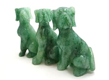 【中古】【輸入品・未使用】テソロ 置物 グリーンアヴェンチュリン (彫刻) 犬 ドッグ いぬ 天然石 原石 [並行輸入品]｜ムジカ＆フェリーチェ店