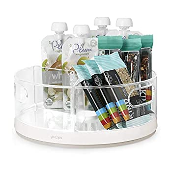 【中古】【輸入品・未使用】YouCopia Crazy Susan Kitchen Cabinet Turntable and Snack Organizer with Bins ユーコピア キッチン ターンテーブル スナック収納 冷蔵庫収納