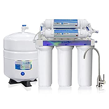 【中古】【輸入品・未使用】KAROFI 6段階逆浸透飲料水フィルターシステム アルカリミネラルPH+、75GPD 87,878円