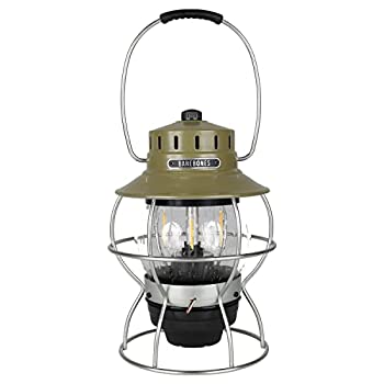 【中古】【インポート品・未当て嵌める】[ ベアボーンズ リビング ] Barebones Living レイルロード 提灯 LED Railroad Lantern LIV-281 オリーブドラブ OLIVE DRAB アウトドア 幽客
