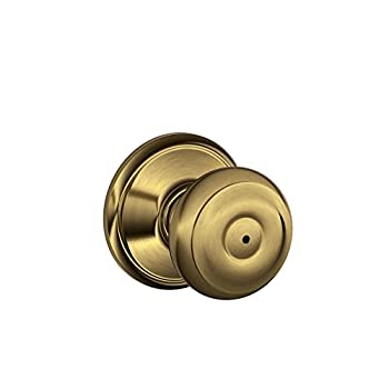 【中古】【輸入品・未使用】Schlage LockF40GEO609Georgian Privacy Lockset-AB GEO PRIVACY KNOB BX (並行輸入品) [並行輸入品]