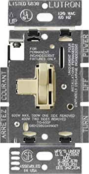 【中古】【輸入品・未使用】Lutron TG-600PH-IV Toggler 600W Preset Dimmer Ivory by Lutron [並行輸入品]｜ムジカ＆フェリーチェ店