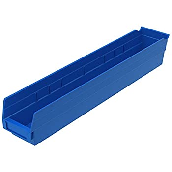 【中古】【インポート品・未当て嵌める】akro-mils 30124?24inby 4-inch by 4-inch可塑性物質のネストシェルフBinボックス席、青み、入れもの12