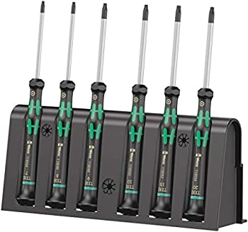 【中古】【輸入品・未使用】Wera 2067/6 Kraftform Micro Torx BO Tamper-Resistant Electronics Screwdriver Set and Rack%カンマ% 6-Piece by Wera|ムジカ&フェリーチェ店