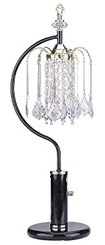 【中古】【輸入品・未使用】Ore Internationalテーブルランプwith crystal-like Shades 27%ﾀﾞﾌﾞﾙｸｫｰﾃ% x 12%ﾀﾞﾌﾞﾙｸｫｰﾃ% x 12%ﾀﾞﾌﾞﾙｸｫｰﾃ% 715BK 1