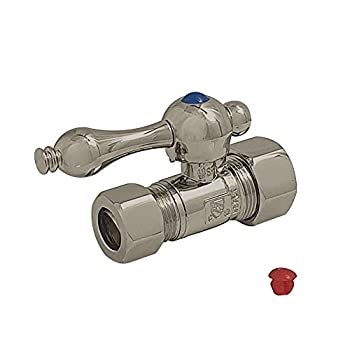【中古】【インポート品・未当て嵌める】Kingston Brass CC44458 Straight Stop With .62 インチ. OD Compression x .5 インチ. OD Compression