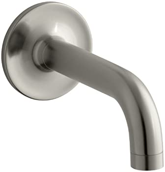 【中古】【インポート品・未当て嵌める】Kohler Purist wall-mount non-diverter2階建てバス注ぎ口、90?degrees-上がり下がり .5 14427-BN 1
