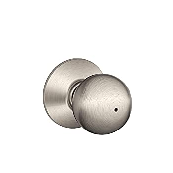 【中古】【インポート品・未当て嵌める】Schlage F40ORB619 オービット 非公開ノッブ 繻子Ｎｉ