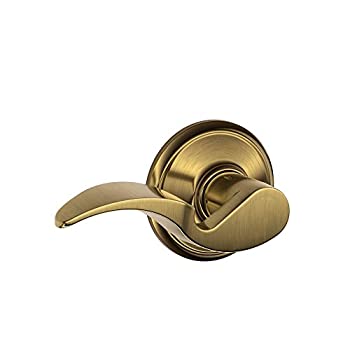 【中古】【インポート品・未当て嵌める】Ingersoll-Rand F10 AVA 609 Avanti Hall and Closet Lever インチ Antique Brass インテリア・寝具・収納-その他