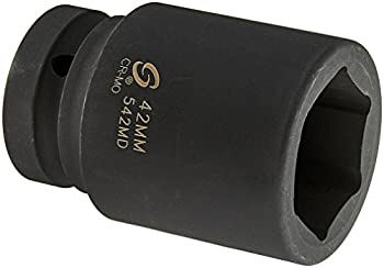 【中古】【輸入品・未使用】Sunex 542?Md 1インチドライブ深い6ポイントメトリックインパクトソケット、42-mm