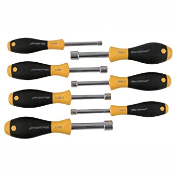 【中古】【インポート品・未当て嵌める】Wiha 34390 7-Piece Hollow Shaft Nut Driver-Inch Sizes Set with Soft Finish by Wiha