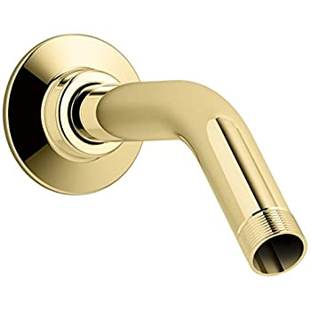 【中古】【輸入品・未使用】(Vibrant Polished Brass) - KOHLER K-7395-PB Showerarm and Flange%ｶﾝﾏ% 14cm Long%ｶﾝﾏ% Vibrant Polished Brass